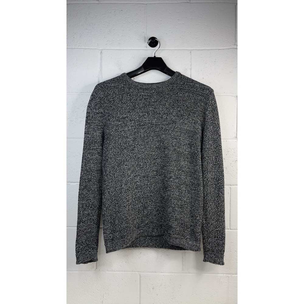 Selected Homme Mens  Cotton Crew Neck Knitted Gray Twist Sweater Sz XL EUC